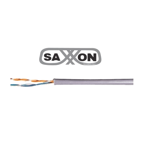 Saxxon ocat3cca cable utp cca categoria 3 color gris interior 305 metros