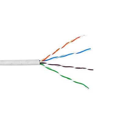 Bobina de cable de 305 metros utp cat6 riser de color blanco ul cmr probado a 350 mhz para aplicaciones de cctv   redes de datos 